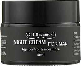 Нічний крем для обличчя - H2Organic Night Cream Age Control & Moisturize — фото N1