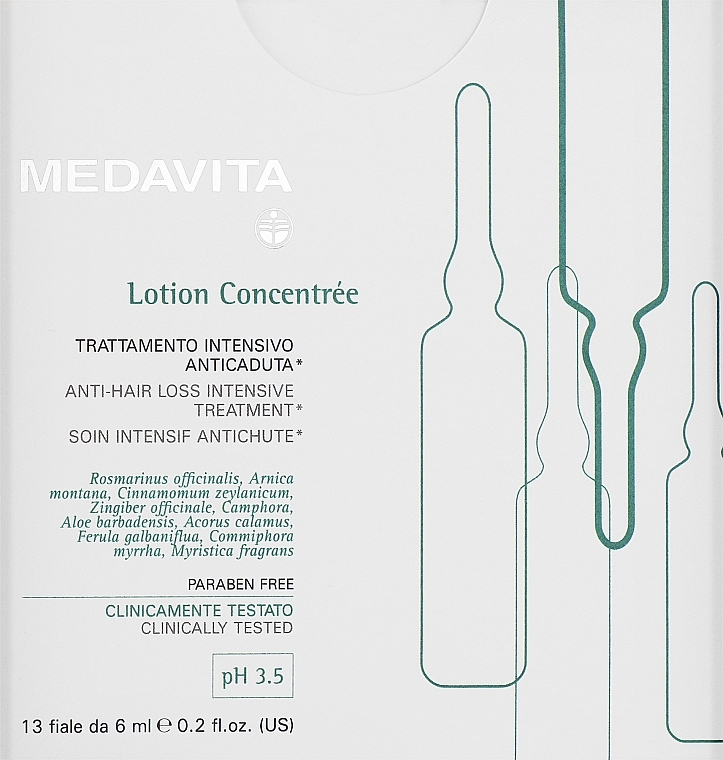 Ампулы против выпадения волос - Medavita Lotion Concentree Ampoules — фото N3