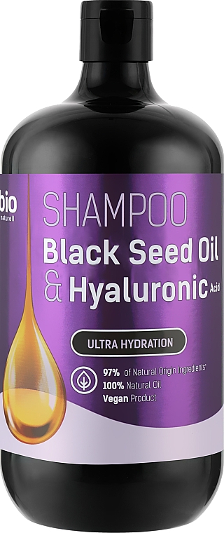 Шампунь для волосся "Black Seed Oil & Hyaluronic Acid" - Bio Naturell Shampoo — фото N2