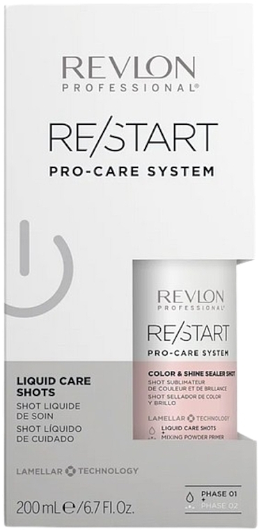 Средство для окрашенных волос - Revlon Professional Restart Pro-Care System Color & Shine Sealer Shot — фото N2