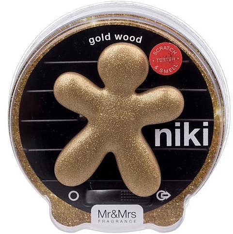 Mr&Mrs Fragrance NIKI Gold Wood - Ароматизатор для авто — фото N1