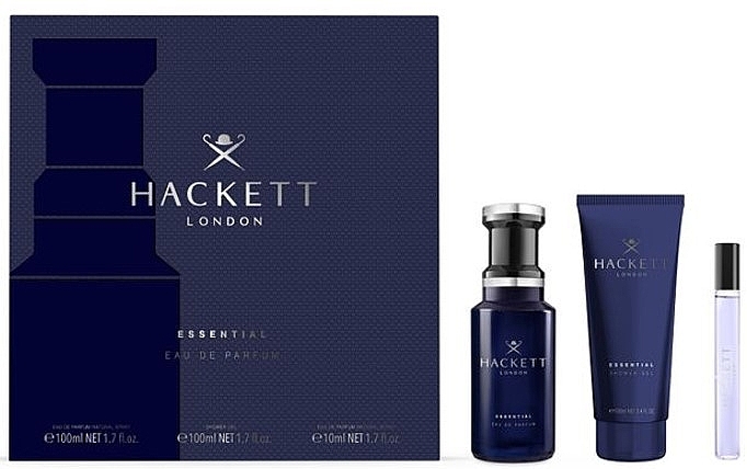 Hackett London Essential - Набір (edp/100ml + sh/gel/100ml + edp/10ml) — фото N1