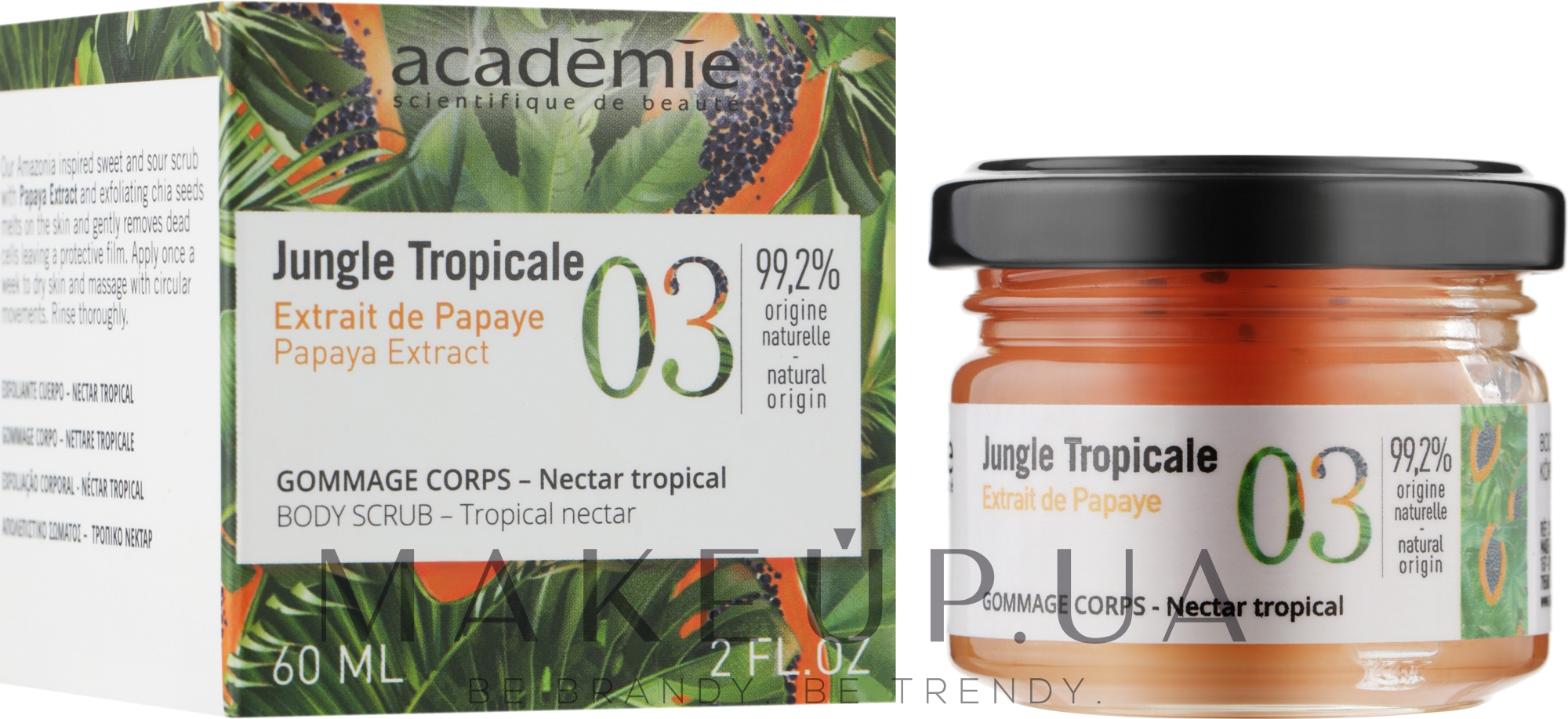 Скраб для тела "Тропический нектар" - Academie Jungle Tropicale Body Scrub Tropical Nectar — фото 60ml