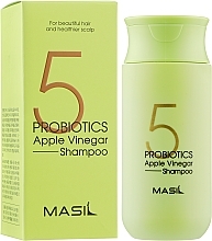 Мягкий бессульфатный шампунь с проботиками и яблочным уксусом - Masil 5 Probiotics Apple Vinegar Shampoo — фото N4