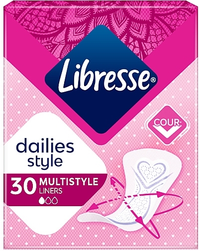 Щоденні прокладки, 30 шт. - Libresse Dailies Style Multistyle