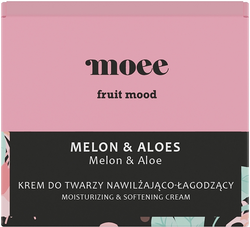 Зволожувальний і заспокійливий крем для обличчя - Moee Fruit Mood Melon & Aloe — фото N2