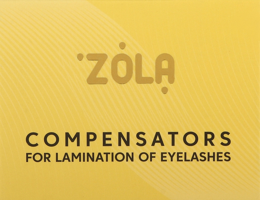 Компенсатори для ламінування вій, жовті - Zola Compensators For Lamination Of Eyelashes — фото N1