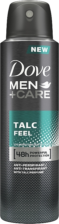Антиперспірант для тіла - Dove Men + Care Talc Feel 48 Hour Protection Deodorant Spray — фото N1