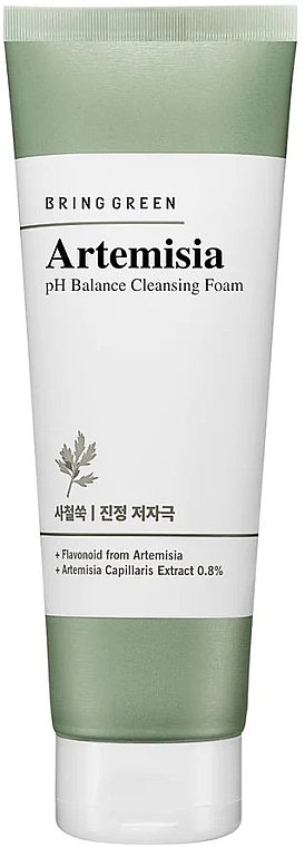 Пенка для умывания - Bring Green Artemisia pH Balance Cleansing Foam — фото N1