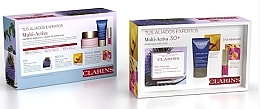 Духи, Парфюмерия, косметика Набор - Clarins Multi Intensive Crème Rose Lumière All Skin Types (day/cream/50ml + night/cream/15ml+lip/oil/7ml)