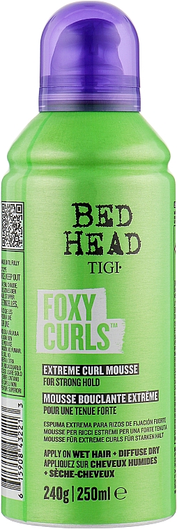 Мус для сильної фіксації - Tigi Bed Head Foxy Curls Mousse — фото N1