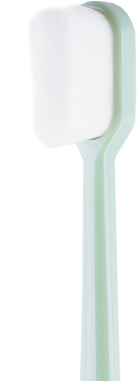 Зубна щітка з мікрофібри, м'яка, зелена - Kumpan M03 Microfiber Toothbrush — фото N2