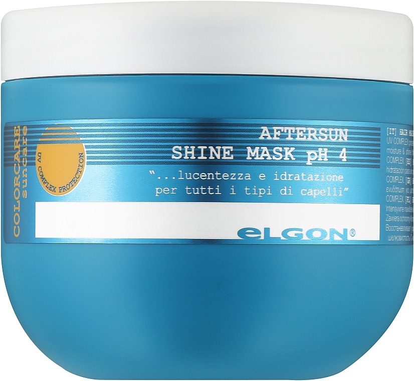 Маска для блиску волосся - Elgon Сolorcare Suncare Shine PH 4 Mask — фото N1