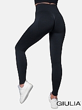 Парфумерія, косметика УЦІНКА Безшовні легінси "LEGGINGS SPORT SHAPE", black - Giulia *