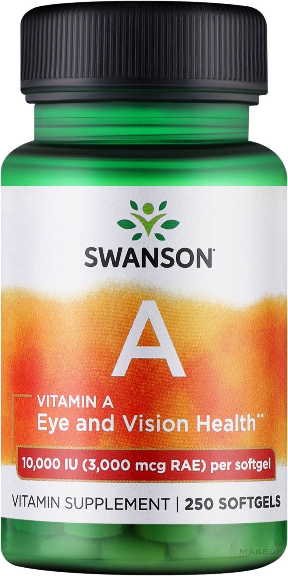 Вітамін А - Swanson Vitamin A 10000 IU — фото 250шт