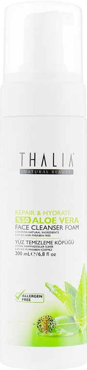 Очищувальна пінка для вмивання з алое вера - Thalia Aloe Vera Face Cleanser Foam