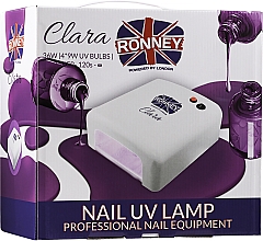 Лампа для гель-лаков "Clara", зеленая - Ronney Professional UV 36W (GY-UV-818) — фото N2