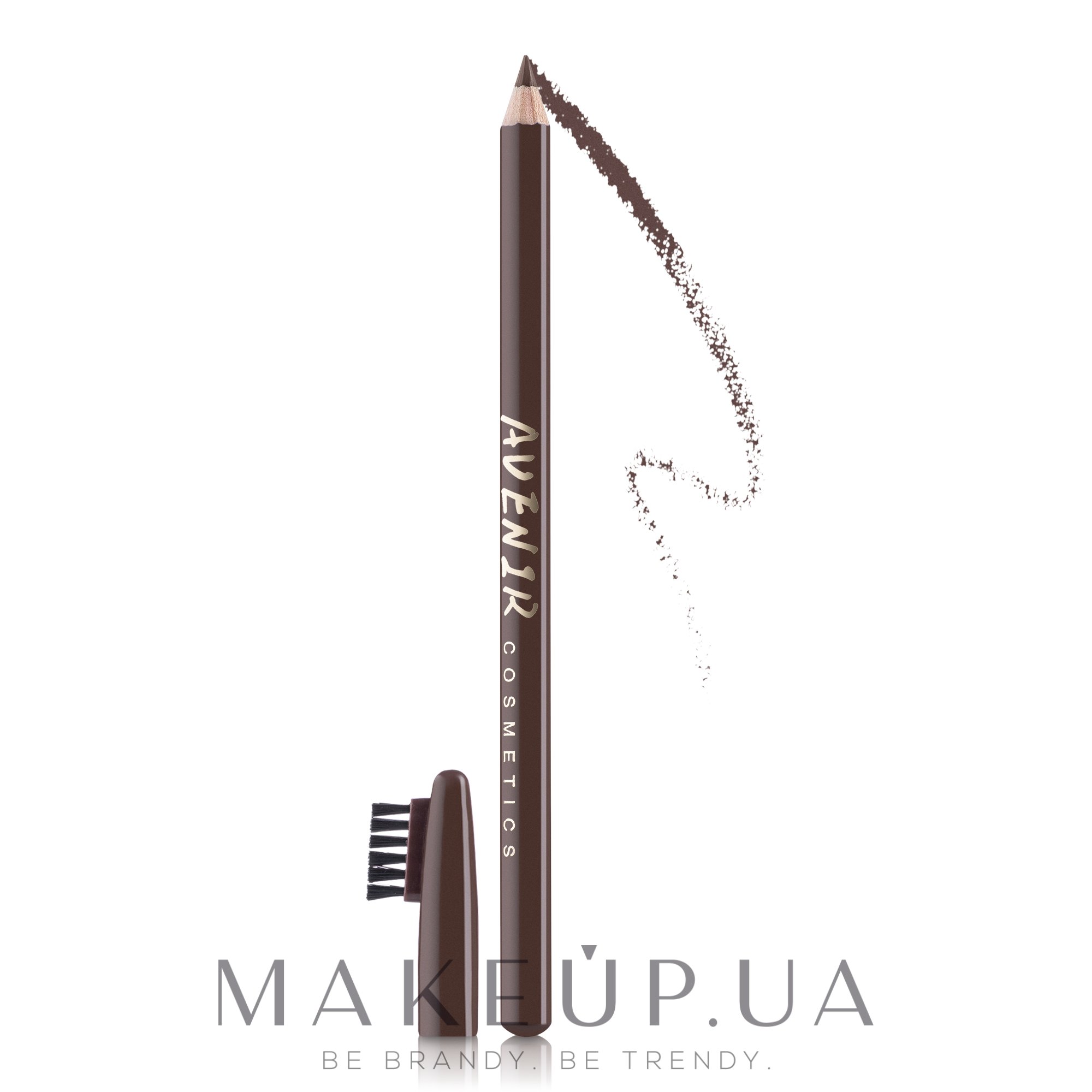 Карандаш для бровей - Avenir Cosmetics Premium Eyebrow Pencil — фото 112 - Кофейно-коричневый