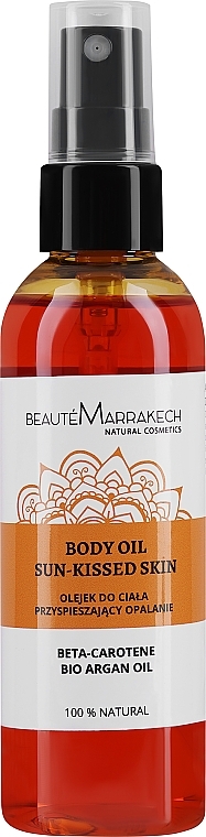 Олія для засмаги з бета-каротином і олією арганії - Beaute Marrakech — фото N1