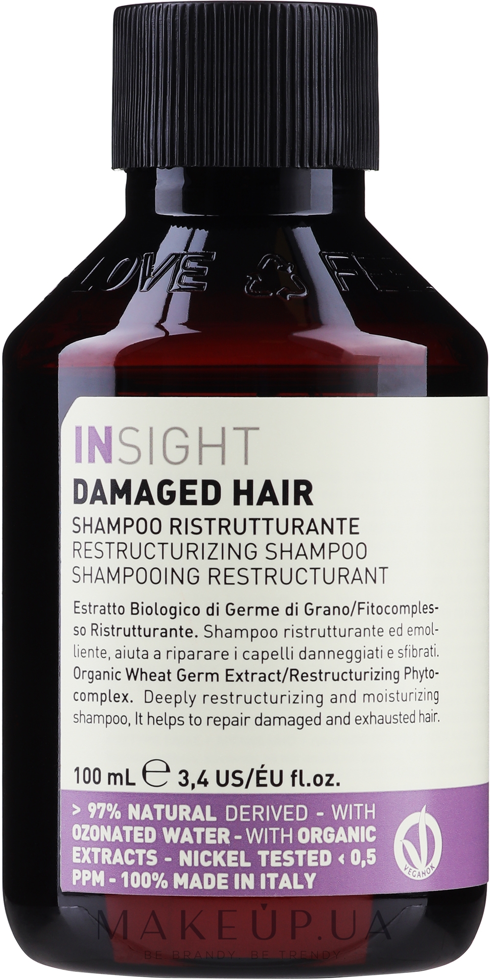 Шампунь восстанавливающий для поврежденных волос - Insight Restructurizing Shampoo — фото 100ml