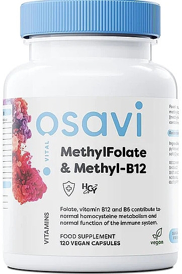 Капсулы "Метилфолат и метил-B12" - Osavi MethylFolate & Methyl-B12 — фото N1