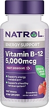 Духи, Парфюмерия, косметика Витамин B12 со вкусом клубники, 5 000 мкг - Natrol Vitamin B-12 5 000 Mcg 