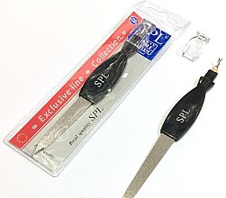 Пилка для ногтей с триммером для кутикулы 9679, 14.5см - SPL Metal Nail File & Cuticle Trimmer — фото N2