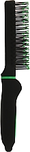 Міні-щітка для волосся прямокутної форми 18 см, зелена - Titania Softtouch — фото N3
