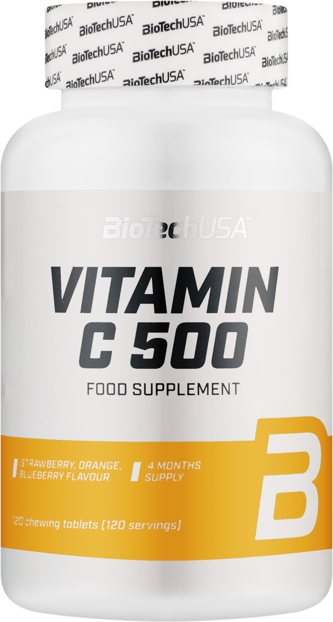 Харчова добавка "Вітамін C" - BioTechUSA Vitamin C 500 Food Supplement — фото 120шт