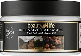 Маска для волосся й коренів волосся з аргановою олією - Aroma Dead Sea Beauty Life Intensive Hair Mask — фото N1