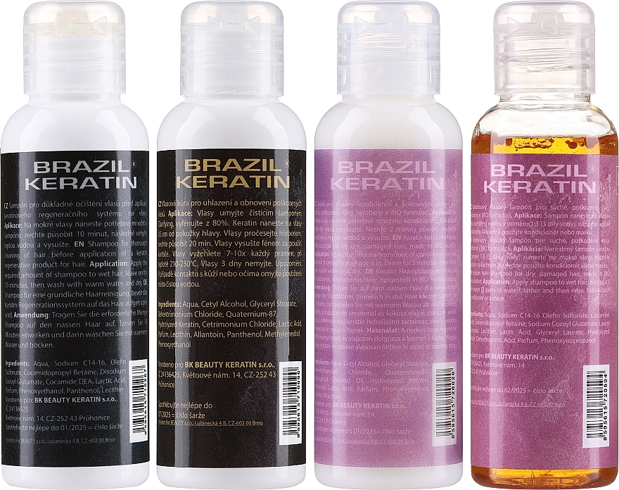 Набір - Brazil Keratin Start Beauty (treatment/100ml + sh/2x100ml + cond/100ml) — фото N3
