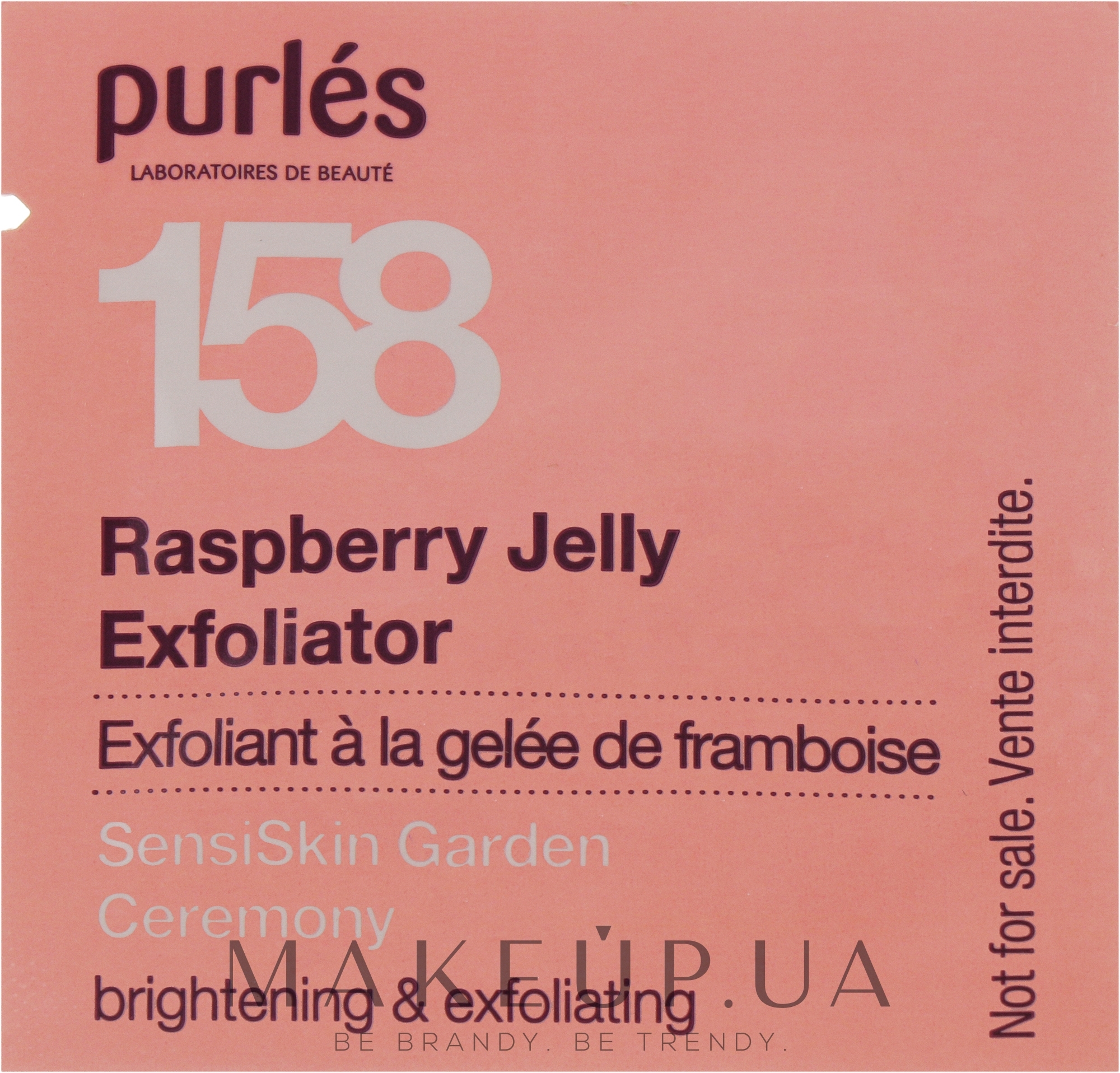 Малиновый энзимный эксфолиант - Purles 158 SensiSkin Garden Ceremony Raspberry Jelly Exfoliator (пробник) — фото 3ml
