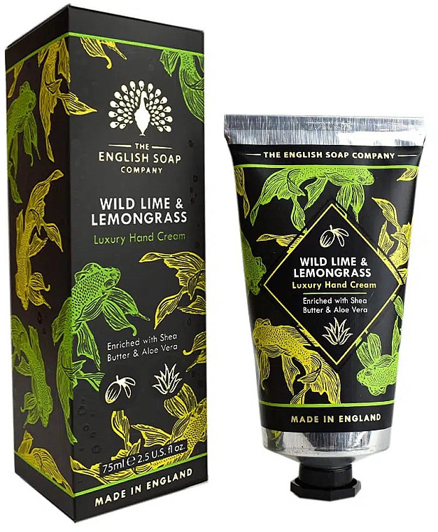 Крем для рук "Дикий лайм і лемонграс" - The English Soap Company Radiant Collection Wild Lime & Lemongrass Hand Cream — фото N1