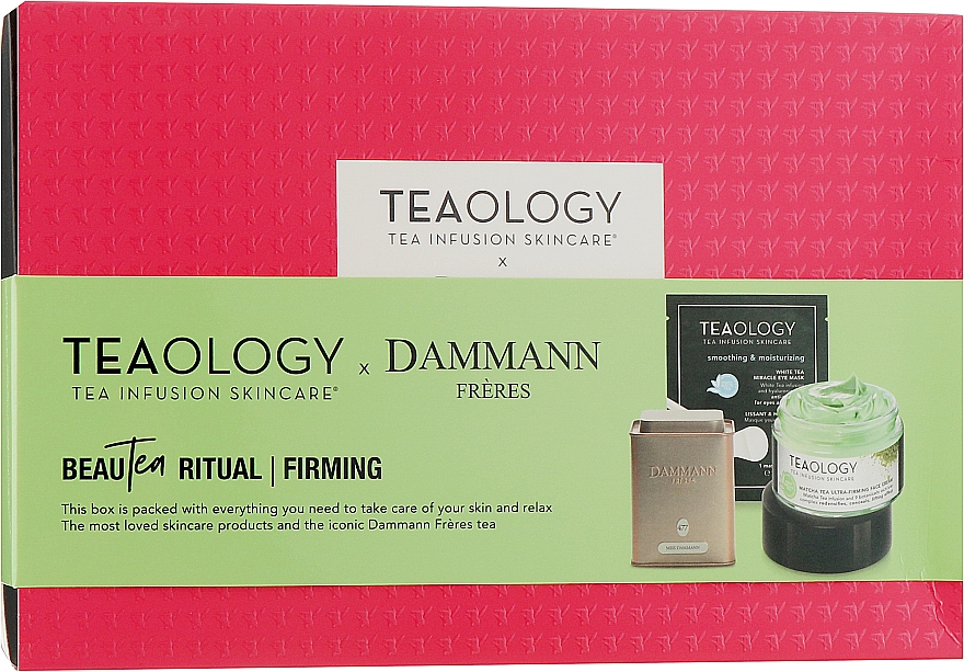 Набор - Teaology Beauty Ritual (f/cr/50ml + eye/mask/7ml + tea/30g) — фото N1