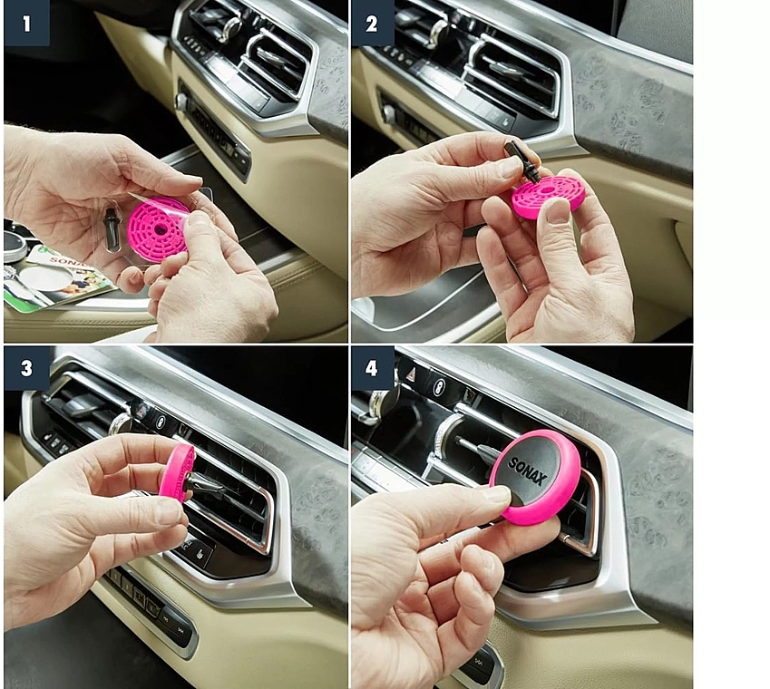 Ароматизатор на дефлектор авто - Sonax Sweet Flamingo Air Freshener — фото N3