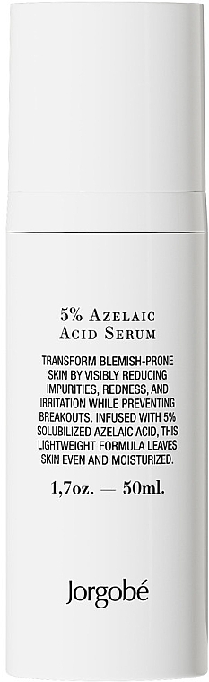 Сыворотка с азелаиновой кислотой 5% - Jorgobe 5% Azelaic Acid Serum — фото N1