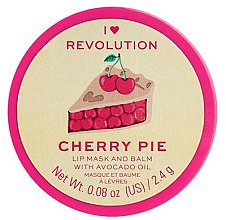 Духи, Парфюмерия, косметика Бальзам-маска для губ - I Heart Revolution Cherry Pie Lip Mask & Balm 