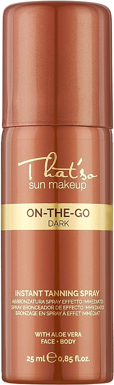 Спрей-автозасмага для тіла - That’So On The Go Dark Spray Dark (міні) — фото N1