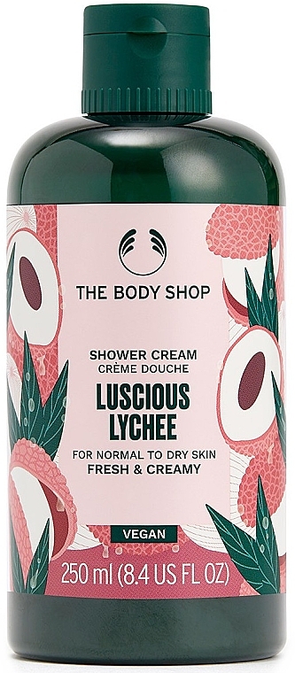 Крем-гель для душу "Солодке лічі" - The Body Shop Shea Luscious Lychee Shower Cream — фото N1