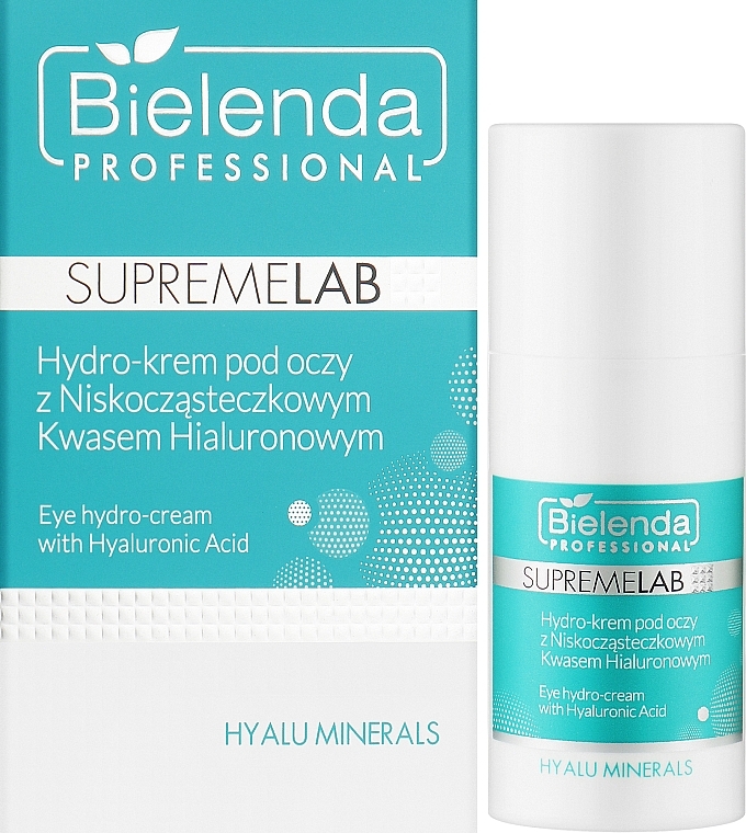 Гидрокрем для кожи вокруг глаз с гиалуроновой кислотой - Bielenda Professional SupremeLab Hyalu Minerals Eye Hydro-Cream With Hyaluronic Acid — фото N2