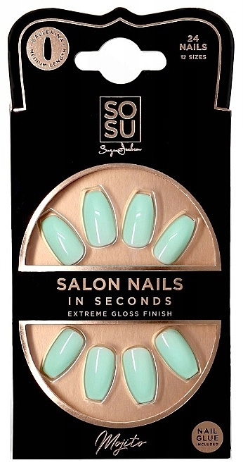 Набор накладных ногтей - Sosu by SJ Salon Nails In Seconds Mojito — фото N1