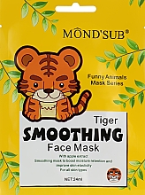 Розгладжувальна маска для обличчя з принтом тигра - Mond'Sub Tiger Smoothing Face Mask — фото N1