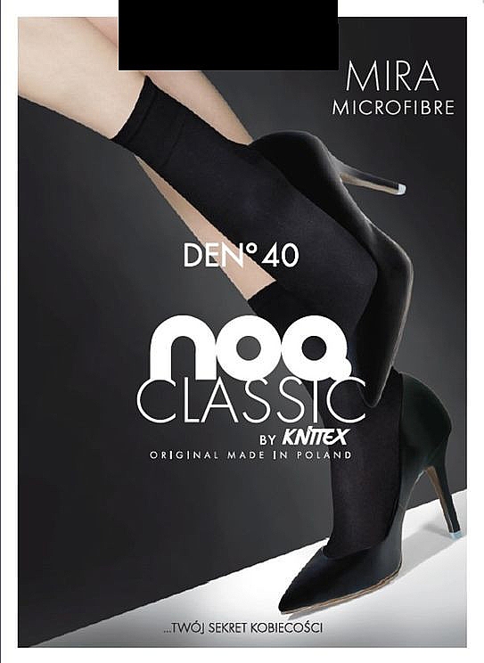 Шкарпетки жіночі з мікрофібри "Mira" 40 Den, 2, blac - Knittex