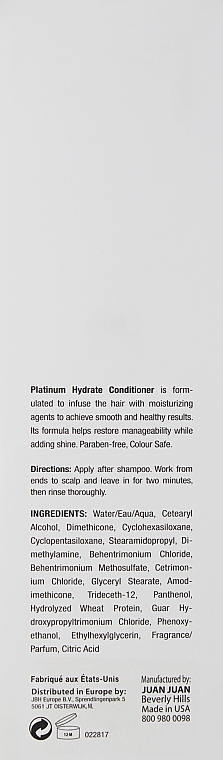 Зволожувальний кондиціонер для волосся - J Beverly Hills Platinum Hydrate Conditioner — фото N6