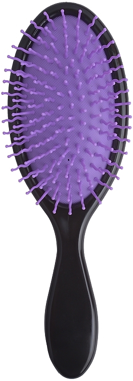 Щетка для волос массажная С0256, 22х7 см, фиолетовая с черным - Rapira