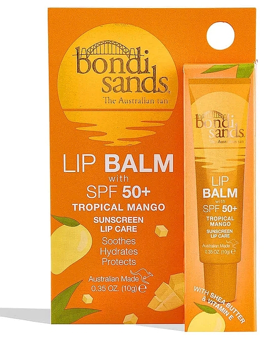 Солнцезащитный бальзам для губ - Bondi Sands Sunscreen Lip Balm SPF50+ Tropical Mango — фото N3