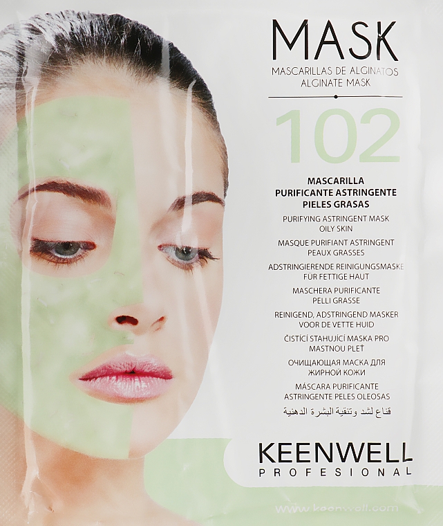 Очищувальна маска для жирної шкіри - Keenwell Alginate Mask № 102 — фото N4