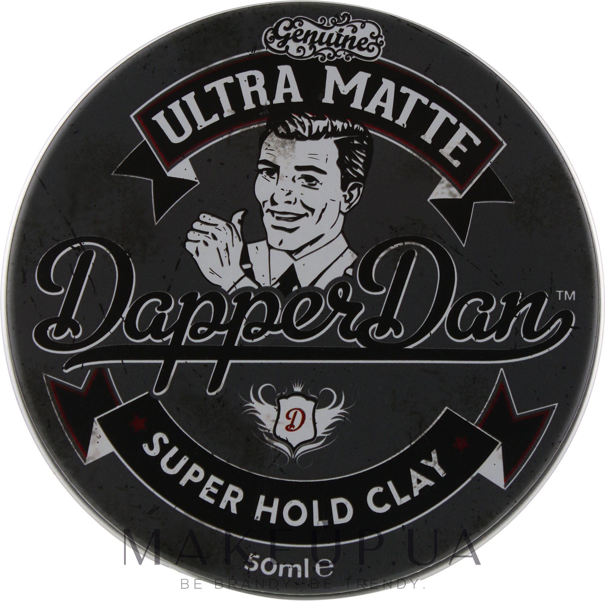 Глина для укладання волосся матова - Dapper Dan Ultra Matte Super Hold Clay — фото 50ml