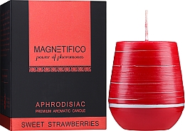 Ароматична свічка "Солодка полуниця" - Magnetifico Aphrodisiac Premium Aromatic Candle Sweet Strawberies — фото N2