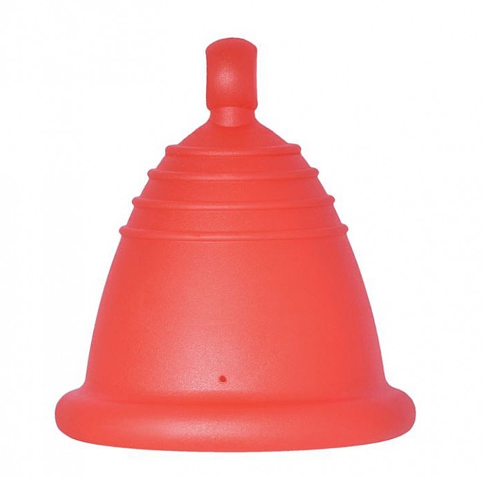 Менструальна чаша з кулькою, розмір XL, червона - MeLuna Classic Shorty Menstrual Cup Ball — фото N1